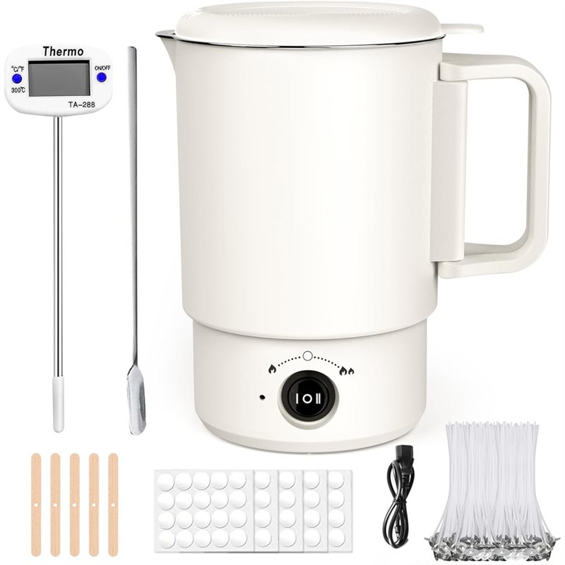Candle Making Kit For Beginners - A47U Elektrikli Balmumu Eritme Potası Seti