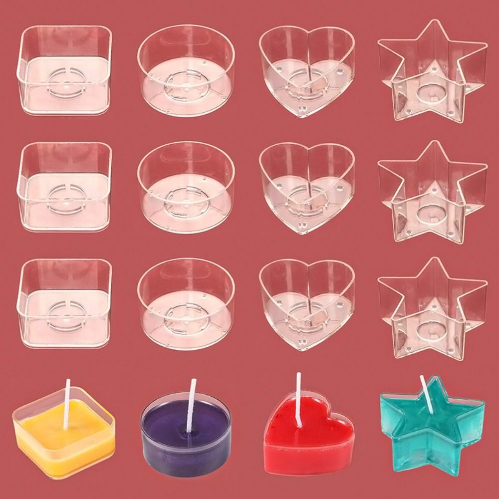 Candle Making Glass Jars - 10 adet DIY Sanat Işık Mum
