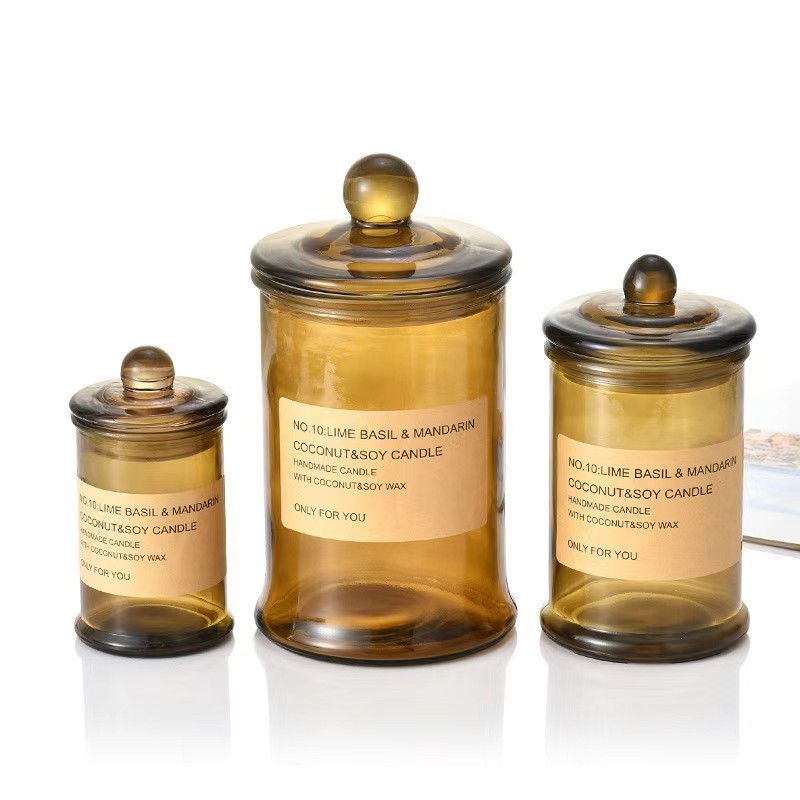 Candle Making Glass Jars - Cam mum kapağı aromaterapi mum cam