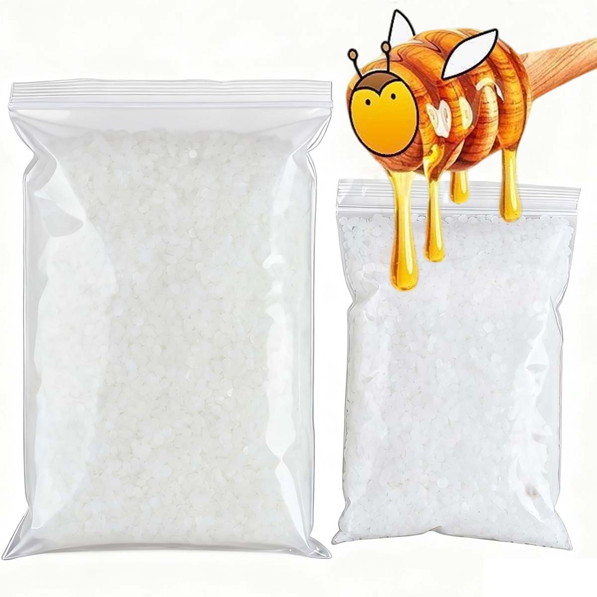 Candle Making Easy - 200g-1000g Beyaz Balmumu Saf Doğal Granül