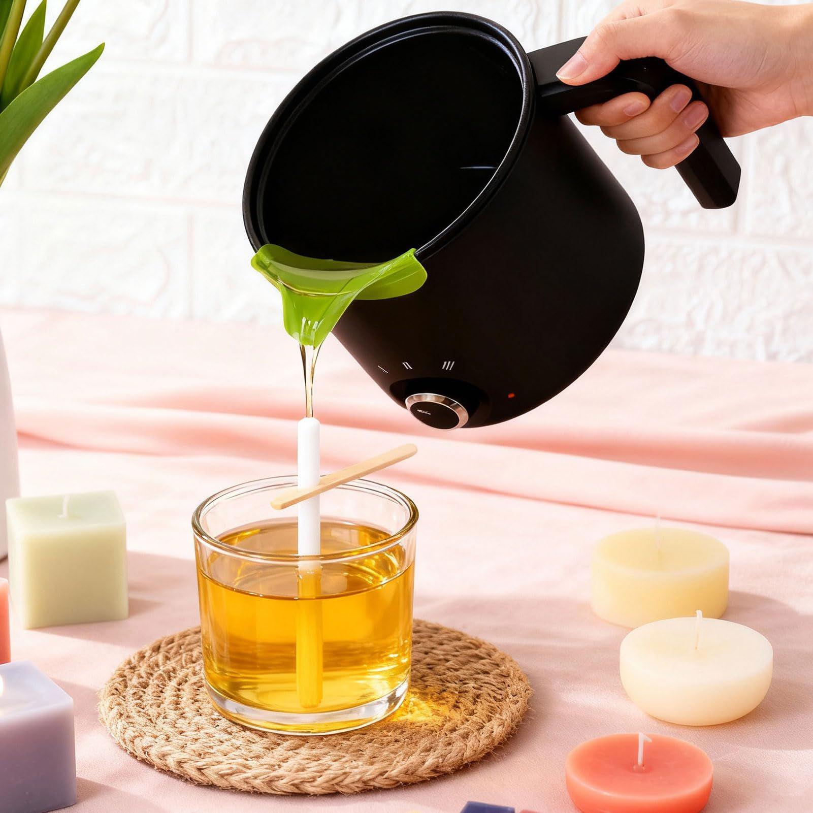 Candle Making Kit For Beginners - 1.5L Elektrikli Isıya Dayanıklı Sürahi Balmumu