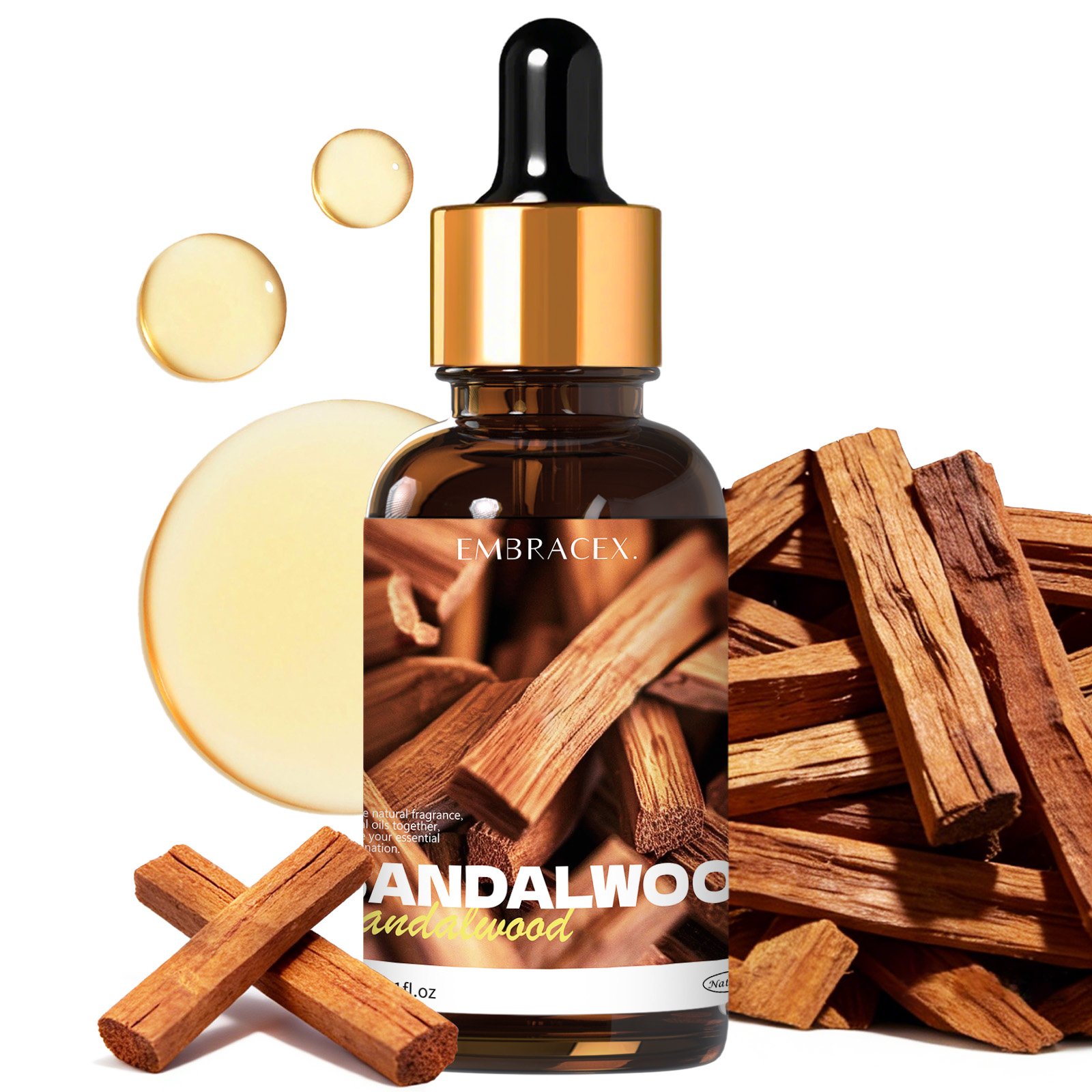 Candle Making Fragrance Oils - 30ml Sandal Ağacı Doğal Bitki Esansiyel