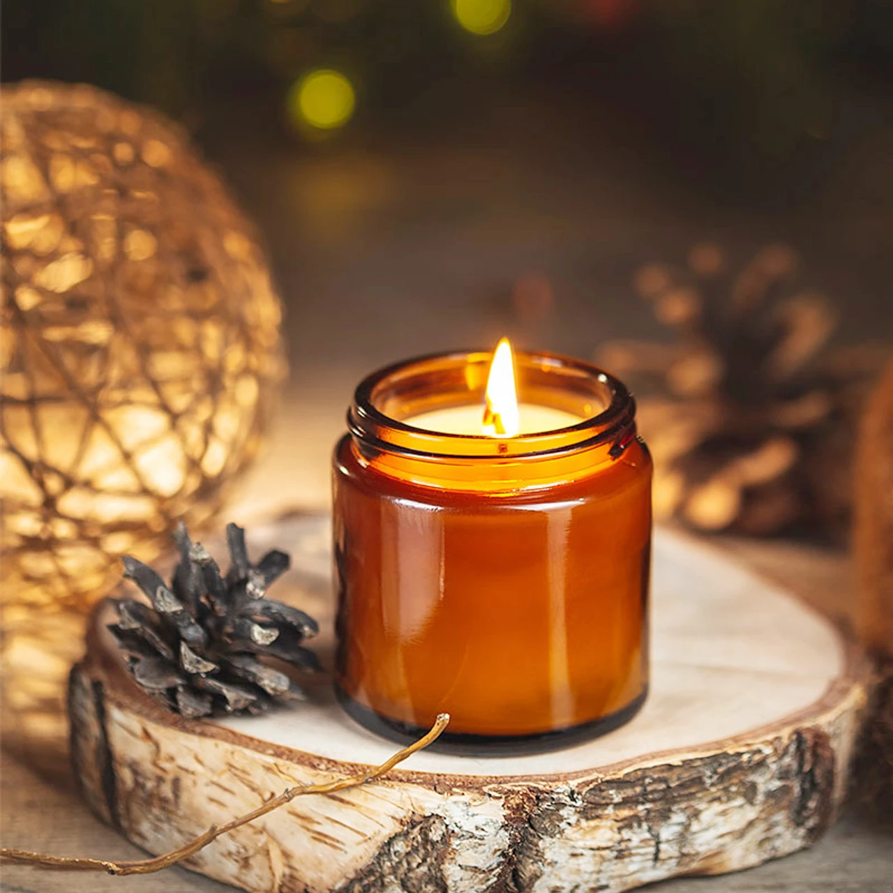 Cam Mum Kavanozları, 4oz Amber - Candle Making Glass Jars incelemesi ve fiyatı