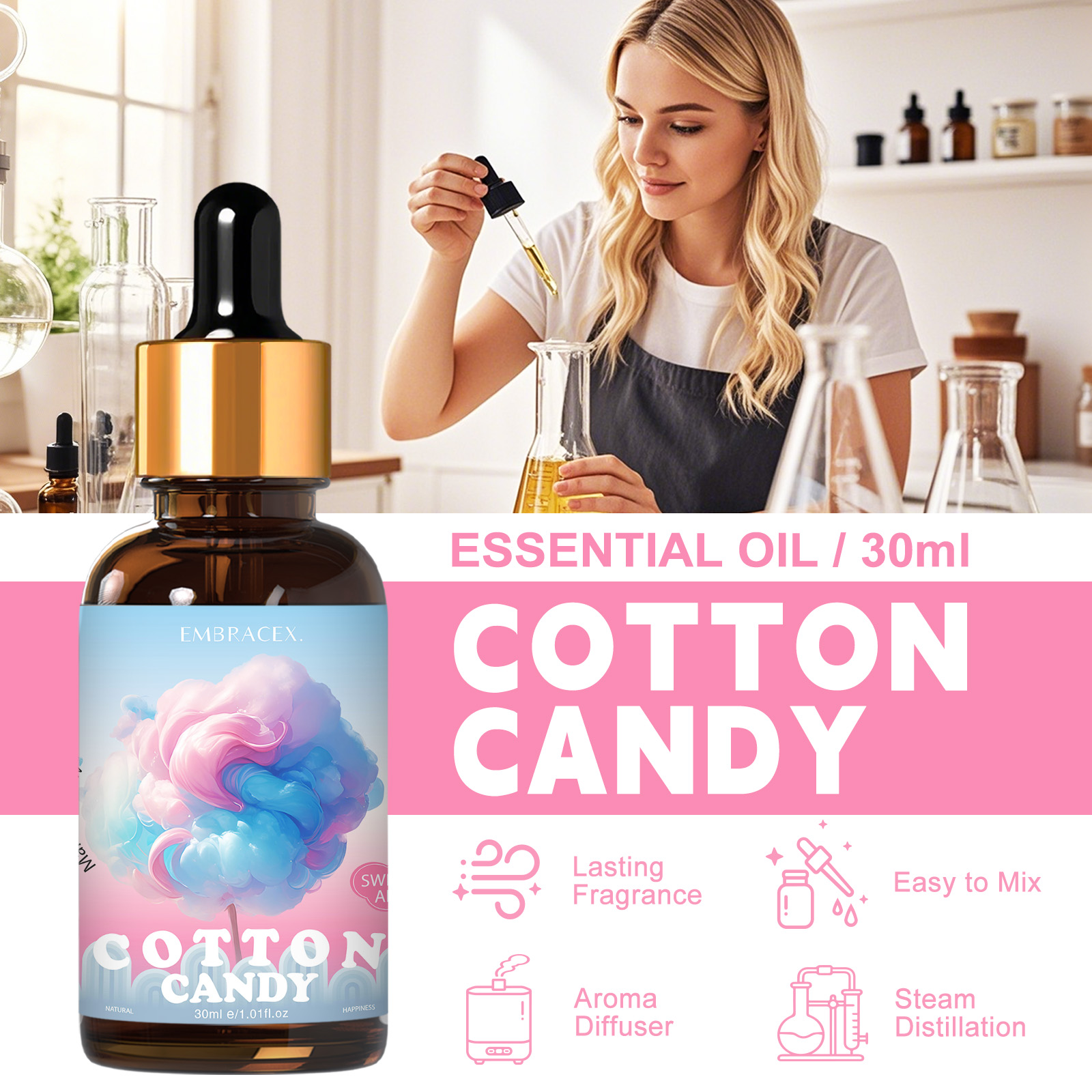 30ml Pamuk Şeker Esans Yağları - Candle Making Fragrance Oils incelemesi ve fiyatı
