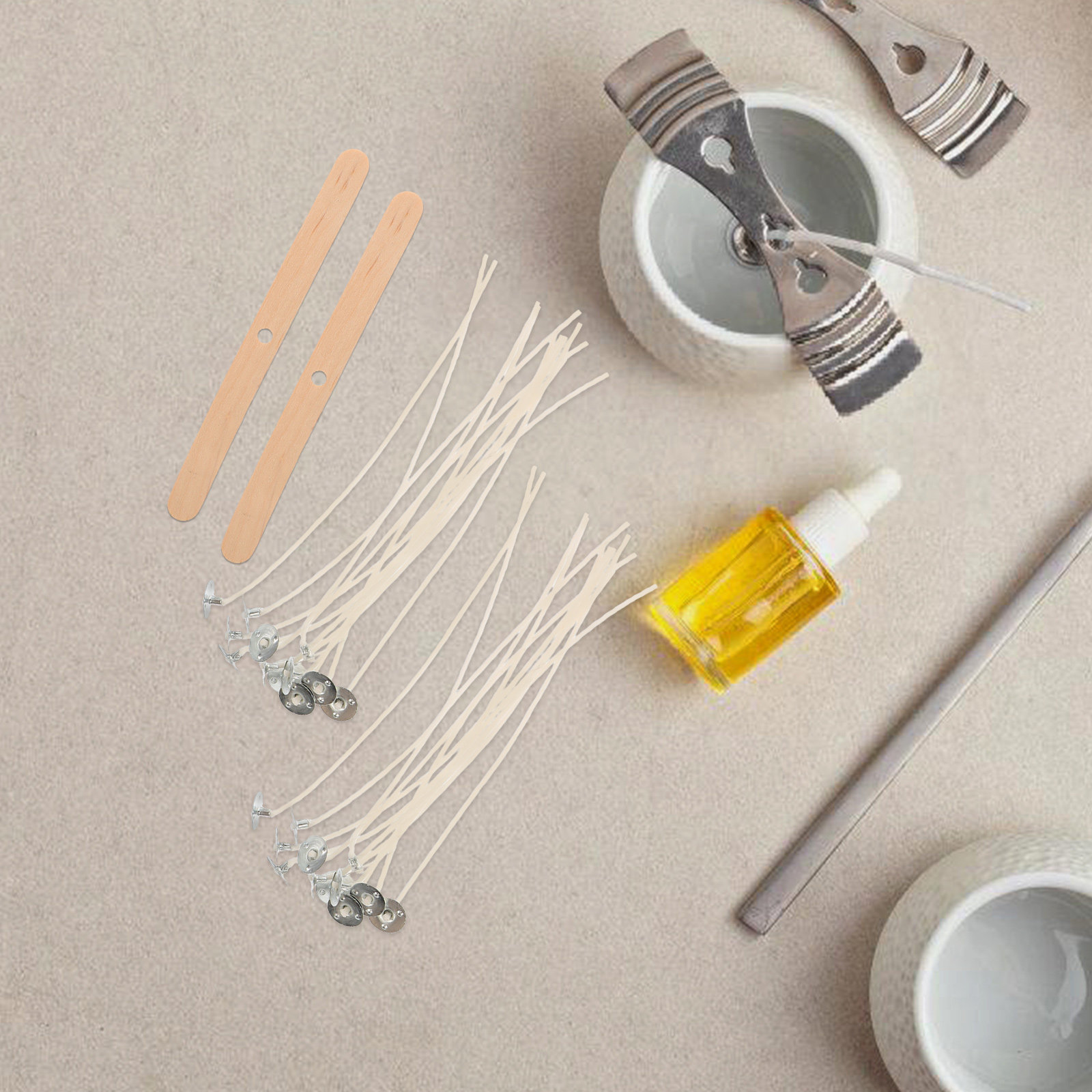 1 Set Komple DIY Kokulu Mum Ya - Candle Making Kit For Beginners incelemesi ve fiyatı