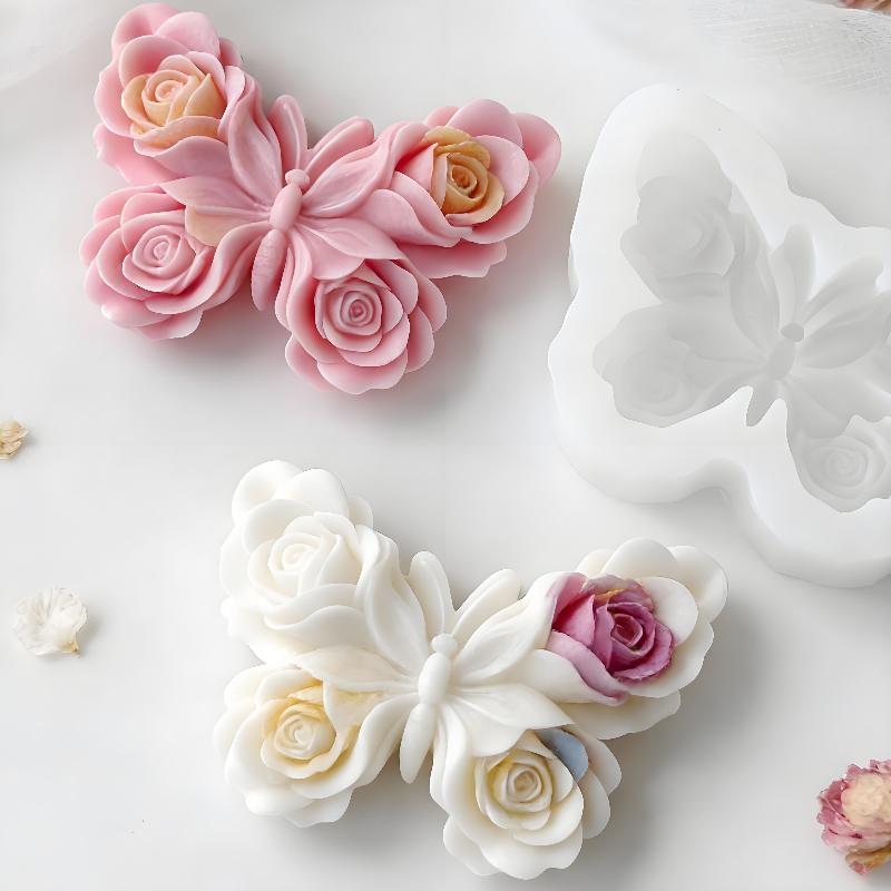 DIY Gül Kelebek Formu silikon  - Candle Making Items incelemesi ve fiyatı