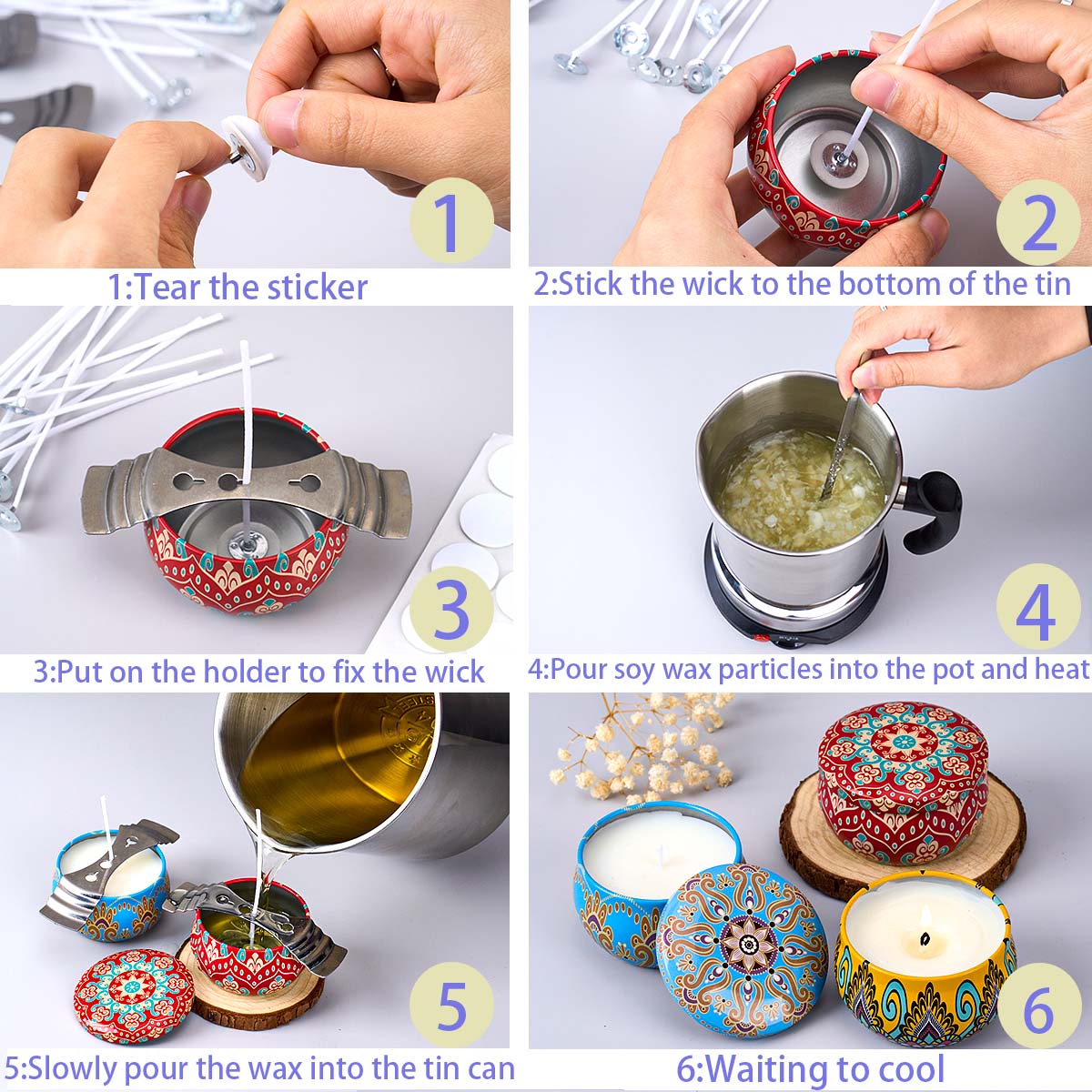 Kendin Yap Kokulu Mum Yapım Se - Candle Making Kit For Beginners incelemesi ve fiyatı
