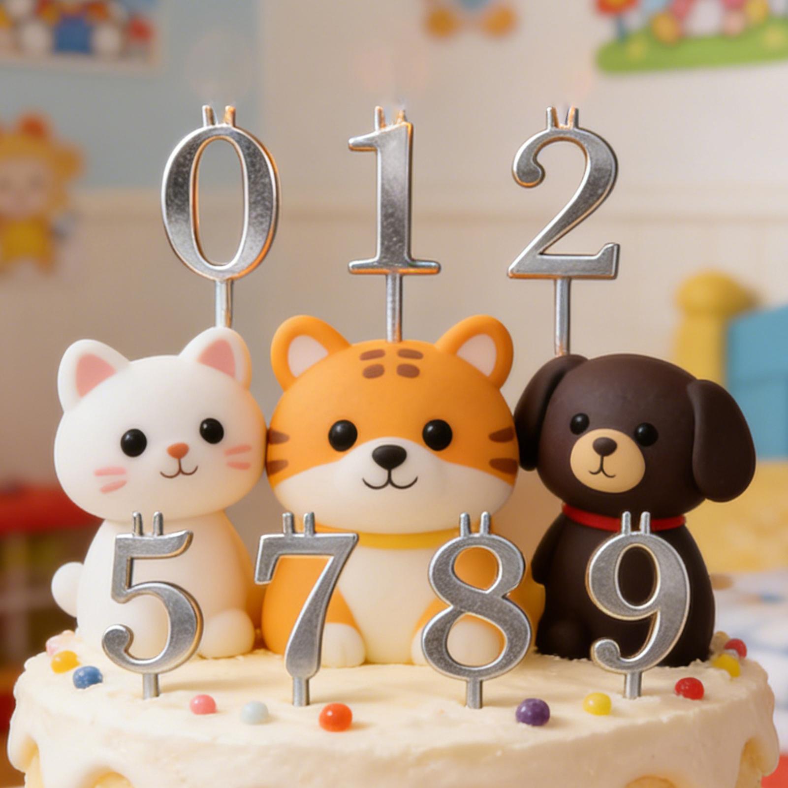 10 adet 0-9 Numaralı Pasta Süs - Candle Making Items incelemesi ve fiyatı